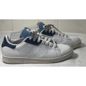 Adidas‎ Stan Smith Tennis Shoes Sneakers White Blue  Men's Size 6.5